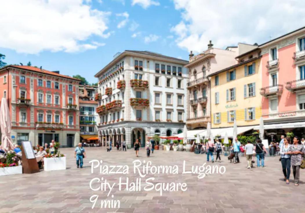 Modern Boho Style Suite In Lugano City -By Easylife Swiss Екстериор снимка